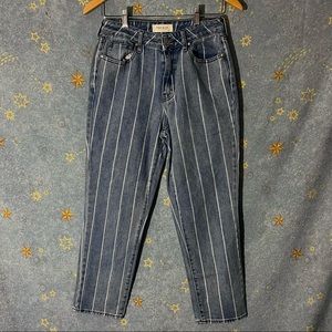 PacSun Striped Mom Jeans